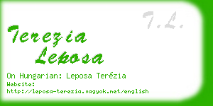 terezia leposa business card